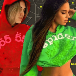 A stylish Sp5der hoodie displayed on a mannequin, showcasing its innovative design, vibrant color, and streetwear appeal.