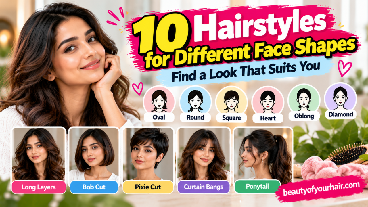 10 Hairstyles for Different Face Shapes: Find a Look That Suits You